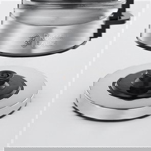 Russell Hobbs 24191-70 Hervidor de Vidrio Compact Home, Acero Inoxidable y Luz Indicadora Azul