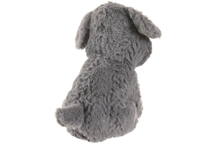 DKD Home Decor Peluche Perro Camel Gris Poliester 23 x 23 x 15 cm (6 Unidades)