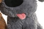DKD Home Decor Peluche Perro Camel Gris Poliester 23 x 23 x 15 cm (6 Unidades)