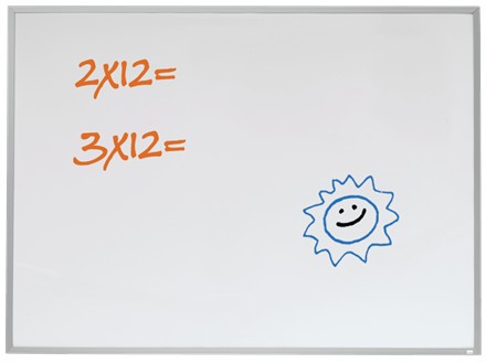 Nobo Pizarra Magnética Blanca con Marco de Aluminio 58.5x43cm