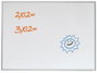 Nobo Pizarra Magnética Blanca con Marco de Aluminio 58.5x43cm