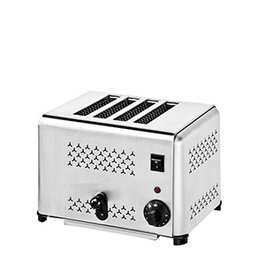 Lacor Tostador Vertical de 4 Ranuras para Sandwich, de Acero Inoxidable, Dimensiones 37 x 21 x 23 cm - 230V