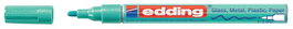 Marcador T.Opaca Perm. Edding 751 Conico Verde Metalico (Set de 10)
