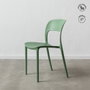 Silla Apilable Verde Menta Polipropileno 43 X 43 X 83,20 cm (Set de 4)