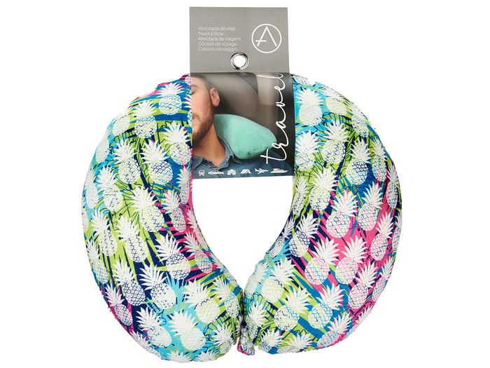 Arte Regal Cojin de Cuello Viaje con Memoria de Forma, Decorados Surtidos, Estampado Abstracto, Dimensiones 31x10.5x27.4 cm (Set de 16)