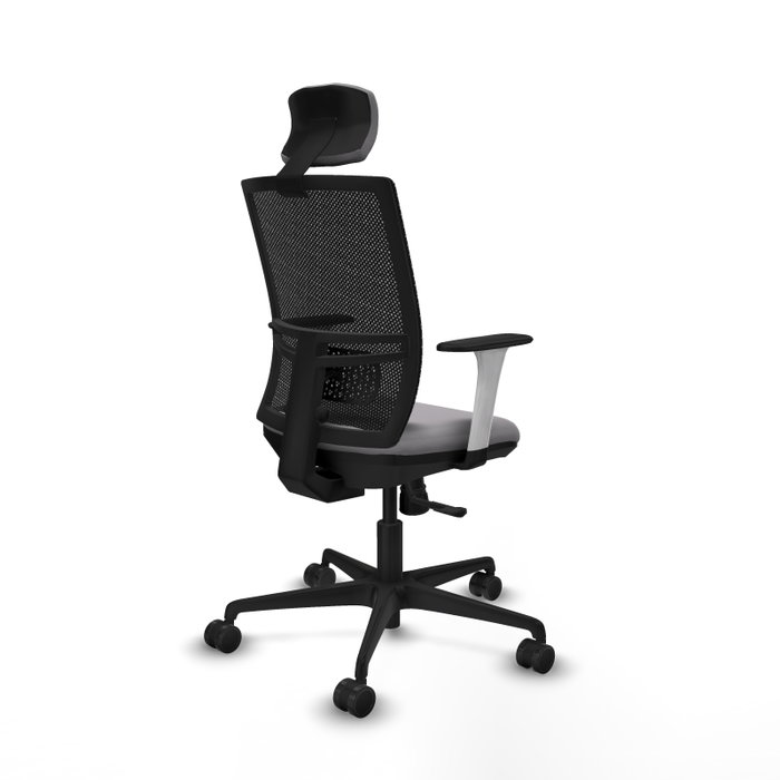 PIQUERAS Y CRESPO Silla de oficina Yunquera con mecanismo Sincro Gris y Negro