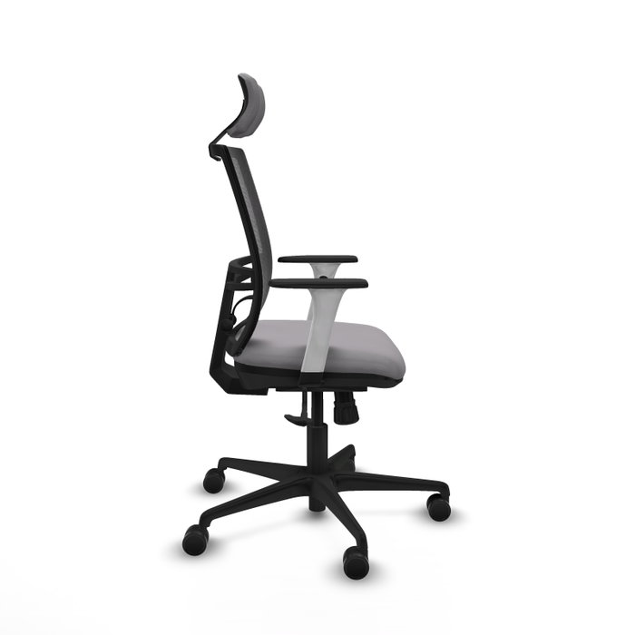 PIQUERAS Y CRESPO Silla de oficina Yunquera con mecanismo Sincro Gris y Negro