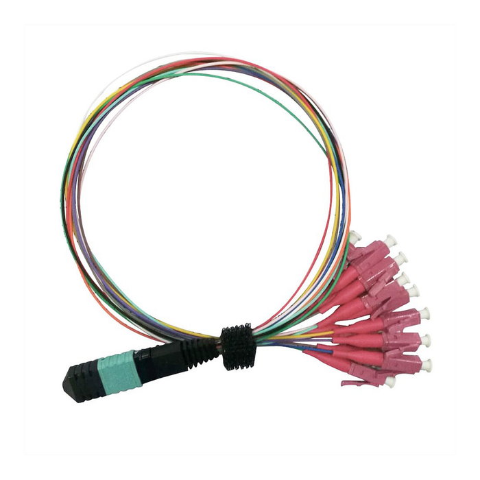 VALUE MPO-Fanout-Kabel 50/125m OM4, MPO/12x LC, 2 m VALUE MPO-Fanout-Kabel 50/125m OM4, MPO/12x LC, 2 m