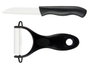KINVARA Set de Pelador y Cuchillo Blanco-Negro
