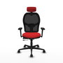 PIQUERAS Y CRESPO Silla de oficina Jorquera Sincro/Traslack Rojo y Negro