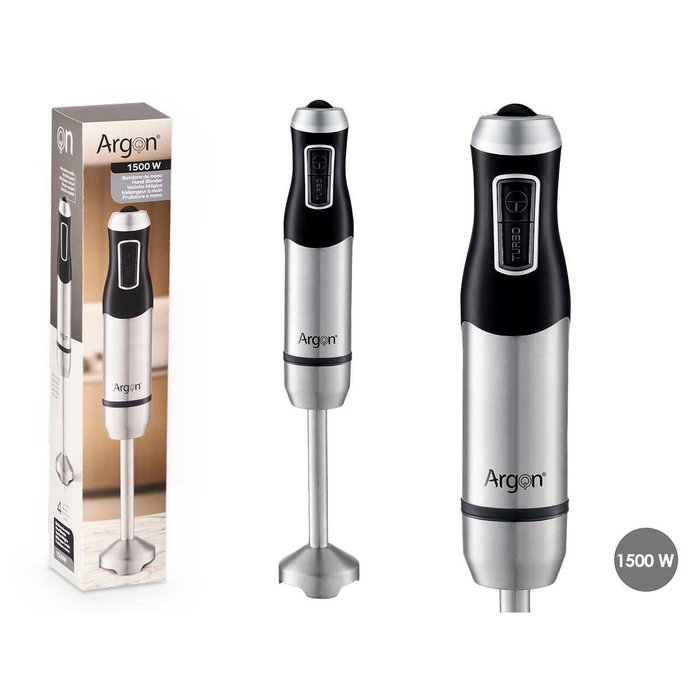 Argon Batidora de Acero Negro 1500W
