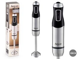 Argon Batidora Acero Negra 1500W 6.7x38.5x6.7 cm (Set de 12)