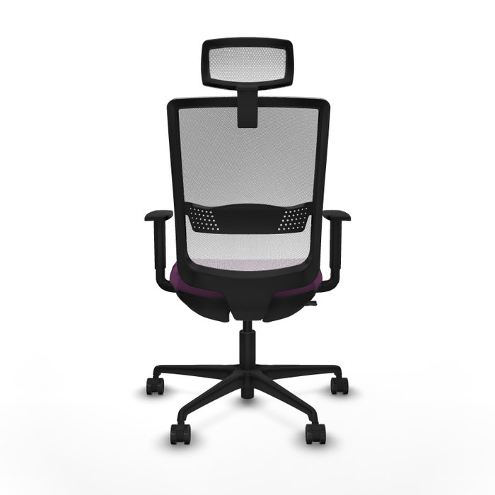 PIQUERAS Y CRESPO Silla de oficina Haches con mecanismo Sincro/Traslack, Morado y Blanco
