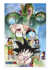 Dragon Ball - Póster 3D Shenron And Heroes 38x58 cm - Póster Decorativo con Efecto Profundidad para Pared - Merchandising Oficial