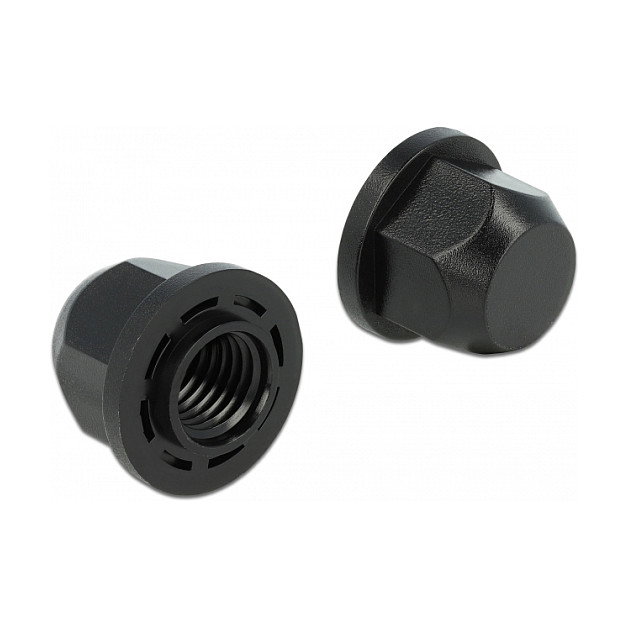 DeLOCK Tapón protector hexagonal con rosca interior para tornillo M12, negro