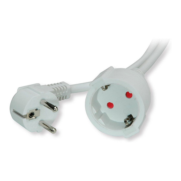 VALUE Cable de extensión con toma de tierra CEE7/7, 10 m, Blanco VALUE Cable de extensión con toma de tierra CEE7/7, 10 m, Blanco