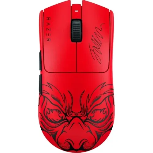 Razer RZ01-05120500-R3M1 Viper V3 Pro Faker Edition Ratón Juego Mano Derecha RF Wireless + USB Type-C Óptico 35000 DPI Rojo