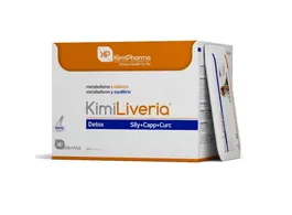 Kimipharma Kimiliveria 320 Cápsulas Suplemento para Función Hepática Saludable en Perros y Gatos