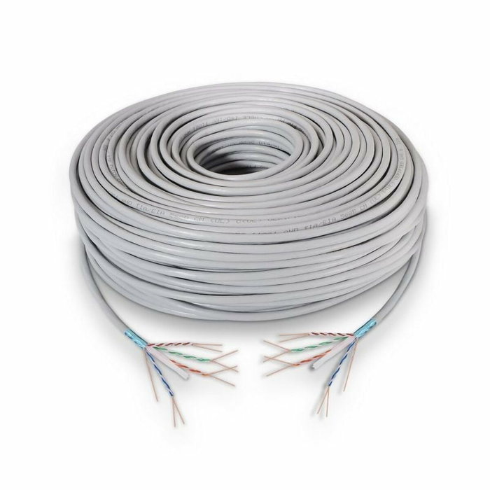 Aisens Bobina Cable de Red Cat.6 FTP Rígido AWG24 100m Gris