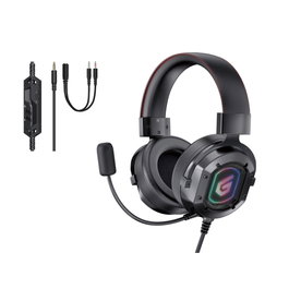 Conceptronic ATHAN03B Auricular Gaming con LED RGB y Conexión 3,5 mm