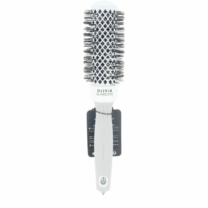 Olivia Garden Expert Blowout Shine 35 mm Blanco y Gris