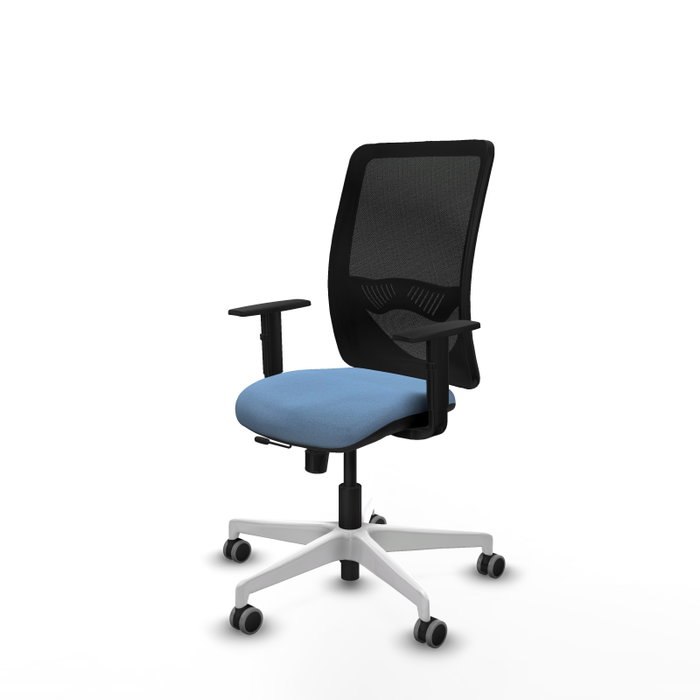 PIQUERAS Y CRESPO Silla de oficina Zulema Azul cielo con malla negra PIQUERAS Y CRESPO Silla de oficina Zulema Azul cielo con malla negra