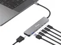EQUIP Adaptador USB-C a HDMI, 4x USB-C y USB-A 4K 60Hz Gris