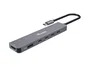 EQUIP Adaptador USB-C a HDMI, 4x USB-C y USB-A 4K 60Hz Gris