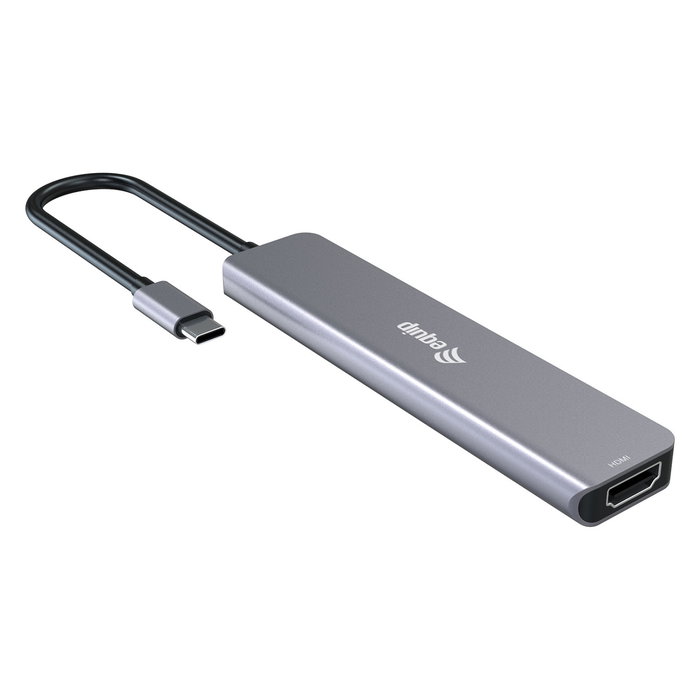 Equip 133500 Docking station USB-C 6-en-1 con HDMI 4K, 4xUSB-C y 1xUSB-A, Gris Equip 133500 Docking station USB-C 6-en-1 con HDMI 4K, 4xUSB-C y 1xUSB-A, Gris