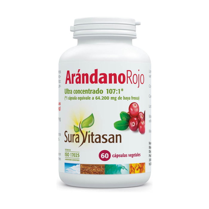 Sura Vitasan Arándano Rojo 60 cápsulas Sura Vitasan Arándano Rojo 60 cápsulas