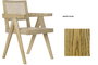 DKD Home Decor Silla Olmo Ratan Rejilla Natural