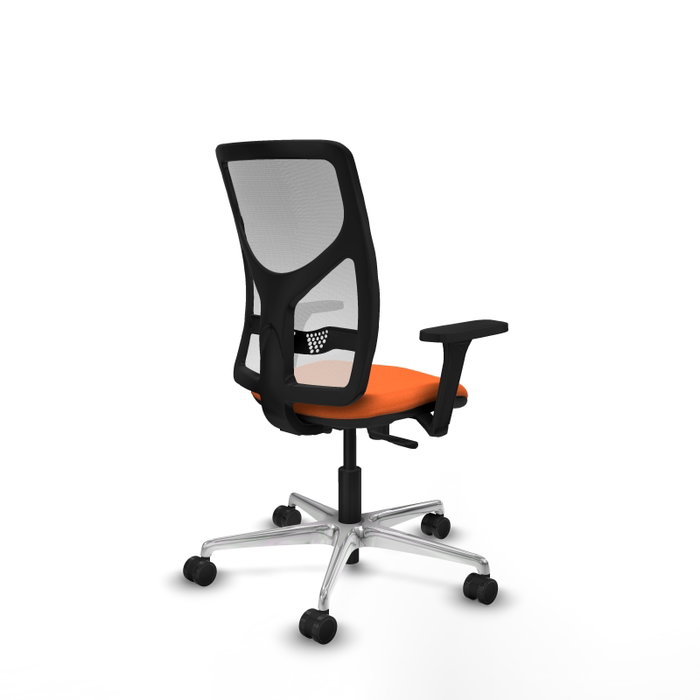 PIQUERAS Y CRESPO Silla de oficina Motilla Naranja y Blanco