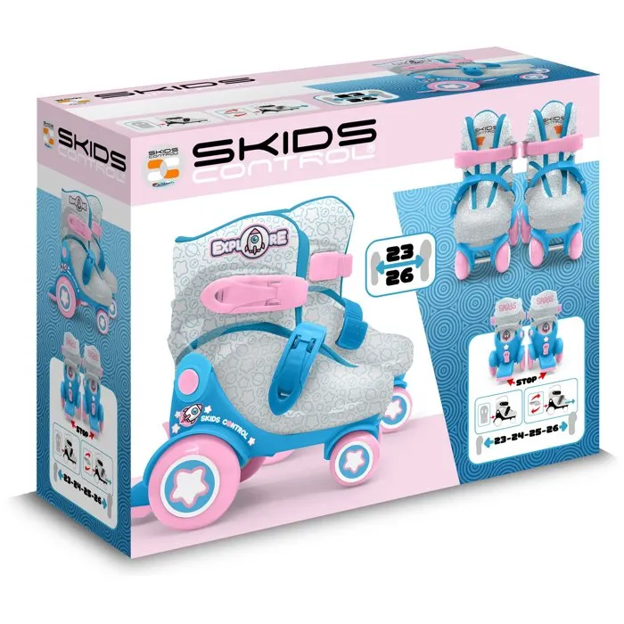 Stamp Patines STAMP Skids Control Explore Ajustables 4 Ruedas Talla 23-26 Rosa - STA3496271872632