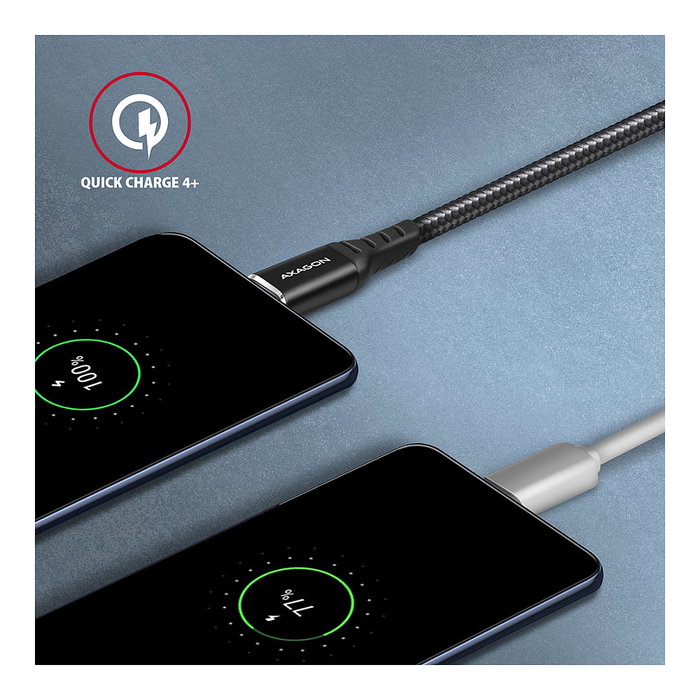 Axagon BUCM-CM10AB Cable USB-C a USB-C de 1 m Negro Axagon BUCM-CM10AB Cable USB-C a USB-C de 1 m Negro