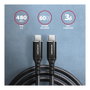 Axagon BUCM-CM10AB Cable USB-C a USB-C de 1 m Negro