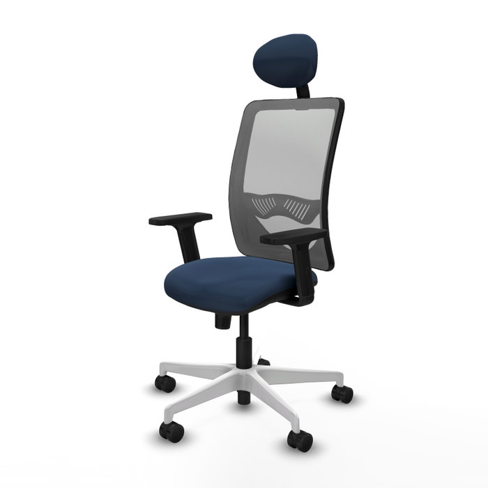 PIQUERAS Y CRESPO Silla de oficina Zulema con Mecanismo Sincro, Azul marino y Gris PIQUERAS Y CRESPO Silla de oficina Zulema con Mecanismo Sincro, Azul marino y Gris