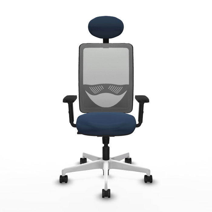 PIQUERAS Y CRESPO Silla de oficina Zulema con Mecanismo Sincro, Azul marino y Gris PIQUERAS Y CRESPO Silla de oficina Zulema con Mecanismo Sincro, Azul marino y Gris