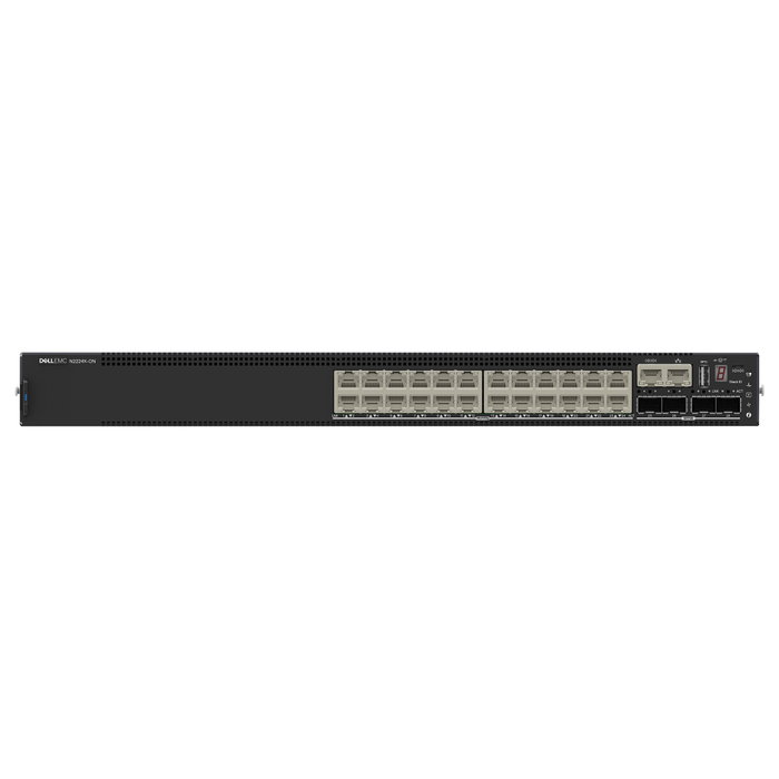 DELL Powerswitch N2224X-ON 24x1 2.5G 4x25G 2x40G Stacking 1xAC PSU IO PS airflow OS6