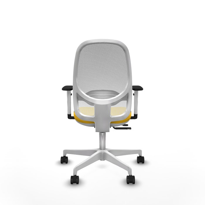 PIQUERAS Y CRESPO Silla de oficina Cilanco con mecanismo Sincro/Traslack Amarillo y Blanco PIQUERAS Y CRESPO Silla de oficina Cilanco con mecanismo Sincro/Traslack Amarillo y Blanco