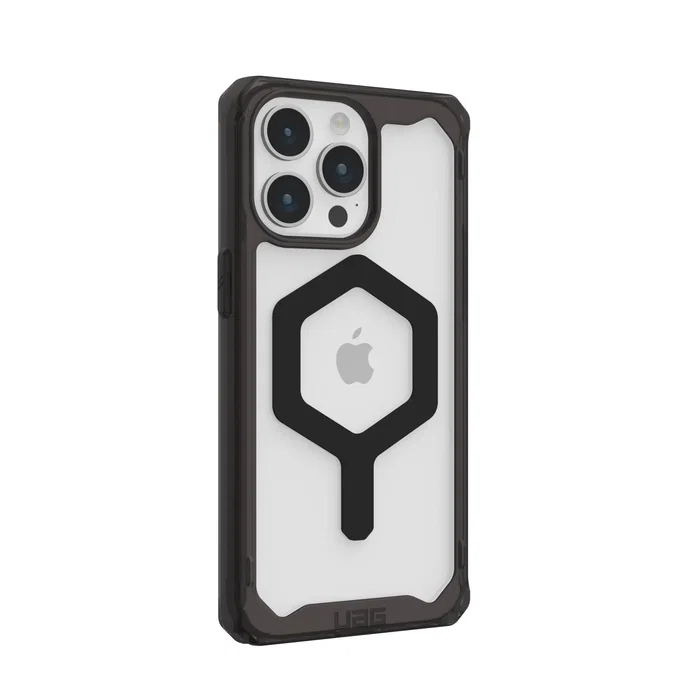 Urban Armor Gear Carcasa para iPhone 15 Pro Max (6.7") MagSafe - Negro Translúcido Resistente a Impactos y Caídas - Referencia 114305114381