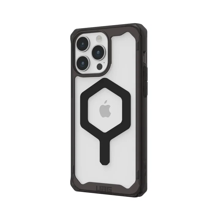 Urban Armor Gear Carcasa para iPhone 15 Pro Max (6.7") MagSafe - Negro Translúcido Resistente a Impactos y Caídas - Referencia 114305114381
