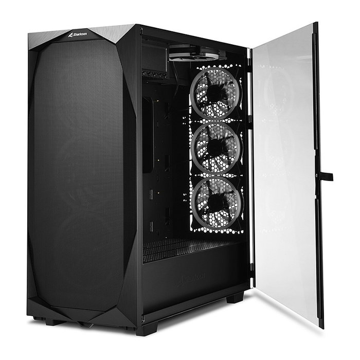 Sharkoon REV300 ATX/E-ATX Torre PC Negro 2xGlas