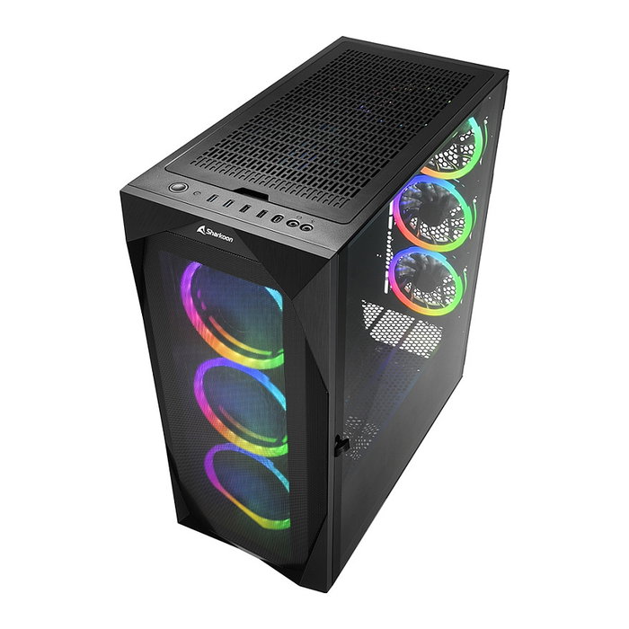 Sharkoon REV300 ATX/E-ATX Torre PC Negro 2xGlas