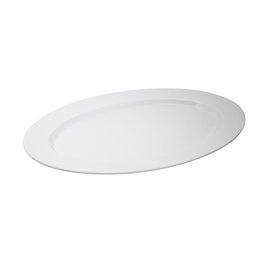 1946 Fuente de Postre o Ensalada Ovalada, Libre de BPA, Cerámica, 25x18x2.2 cm, Lote de 6 Unidades