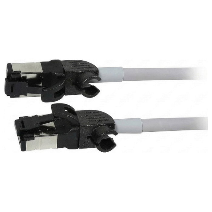 Synergy21 Patchkabel RJ45 CAT6A 1,0m Gris S/FTP Slimline AWG28 Synergy21 Patchkabel RJ45 CAT6A 1,0m Gris S/FTP Slimline AWG28