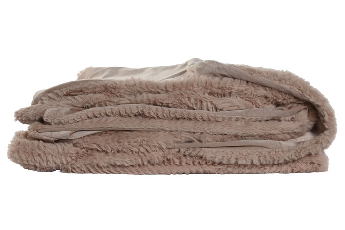 DKD Home Decor Manta Urban Rosa Palo 240 x 1 x 220 cm Colección Rabit fur april 24 b