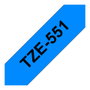 Brother TZe-551 Cinta Laminada 24mm Azul/Negro