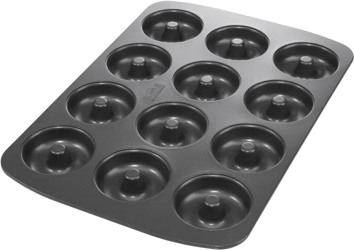 Birkmann 4026883881624 Bandeja para Hornear Donuts Easy Baking, Acero al Carbono Antiadherente, 12 Moldes, 37 x 26 x 2 cm Birkmann 4026883881624 Bandeja para Hornear Donuts Easy Baking, Acero al Carbono Antiadherente, 12 Moldes, 37 x 26 x 2 cm