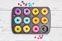 Birkmann 4026883881624 Bandeja para Hornear Donuts Easy Baking, Acero al Carbono Antiadherente, 12 Moldes, 37 x 26 x 2 cm