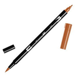 Rotulador Tombow Doble Punta Pincel Sienna Tostado (Set de 6)